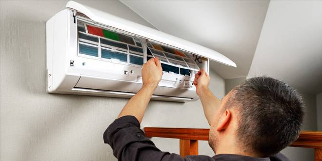 AC repair service visit